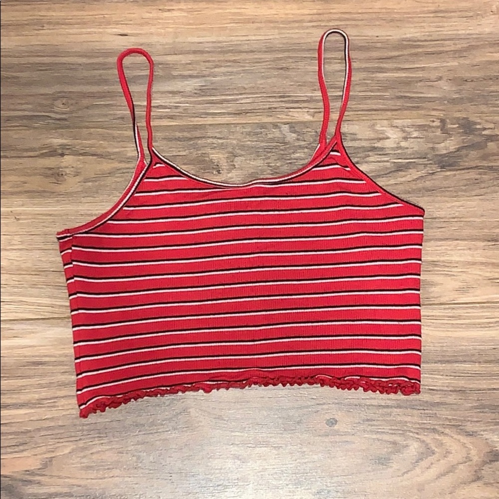 Super Cute Striped Crop Top